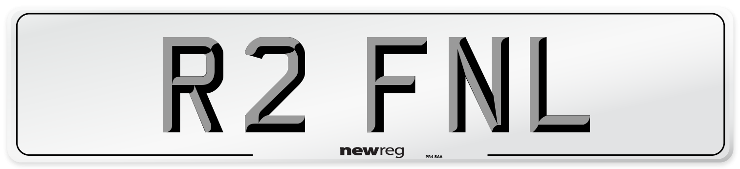 R2 FNL Number Plate from New Reg